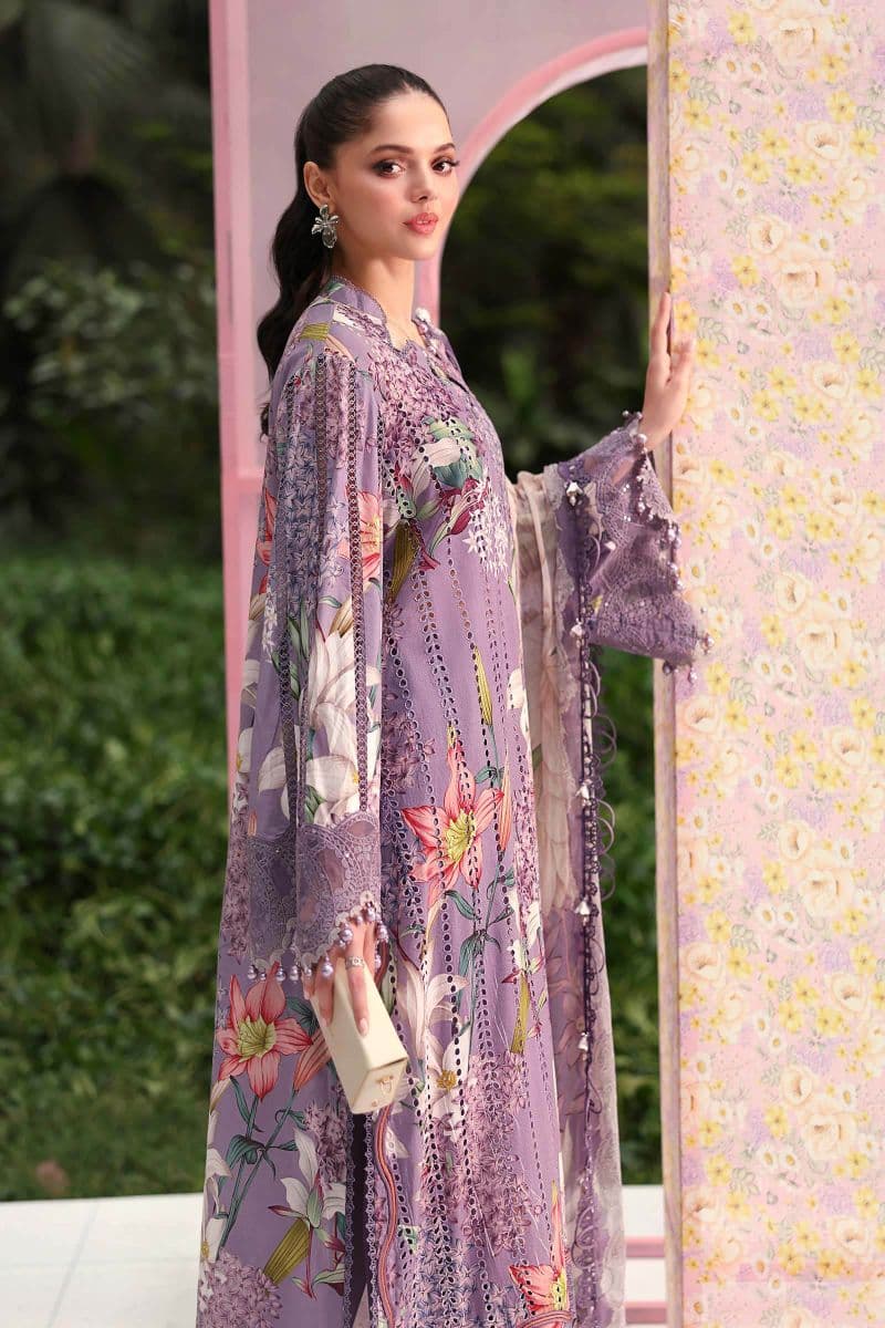 3 Piece Unstitched Embroidered Lawn Suit thumbnail
