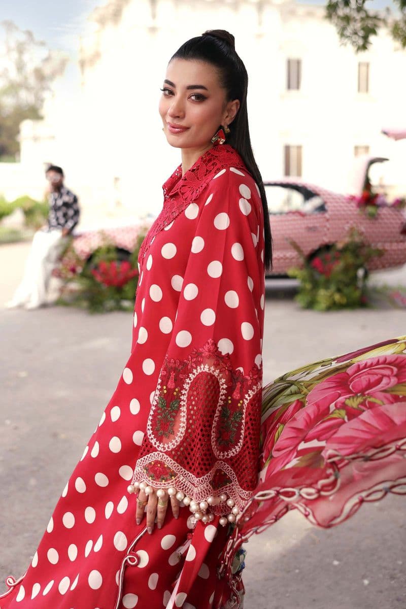 3 Piece Unstitched Embroidered Lawn Suit thumbnail