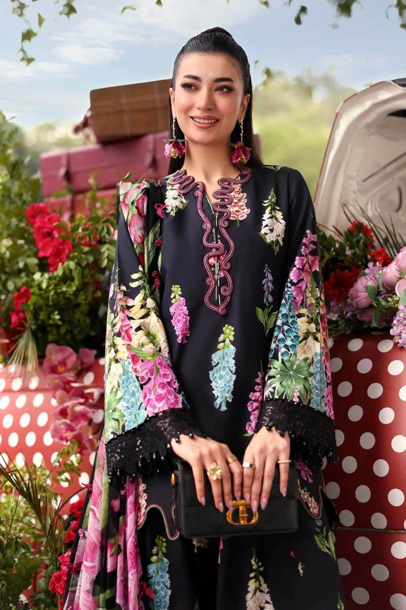 3 Piece Unstitched Embroidered Lawn Suit thumbnail