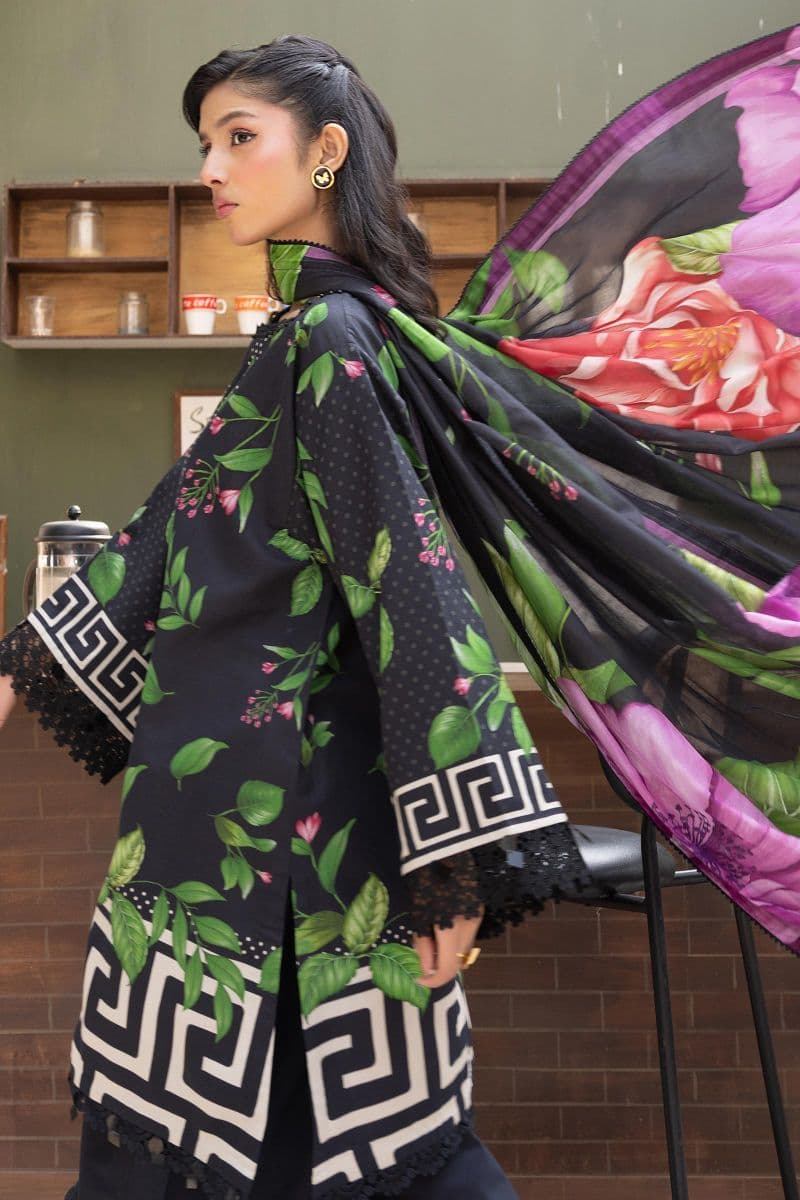 3 Pc Unstitched Printed Lawn Suit thumbnail