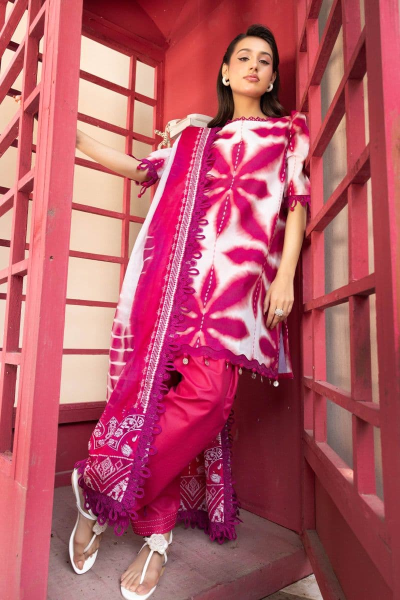 3 Pc Unstitched Printed Lawn Suit thumbnail