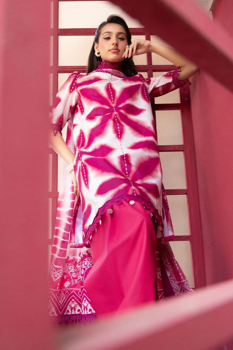 3 Pc Unstitched Printed Lawn Suit thumbnail