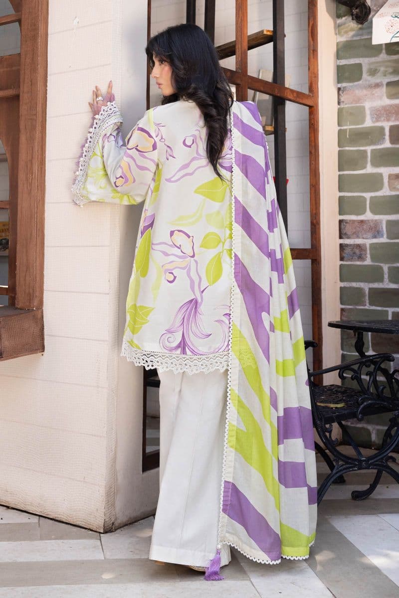 3 Pc Unstitched Printed Lawn Suit thumbnail