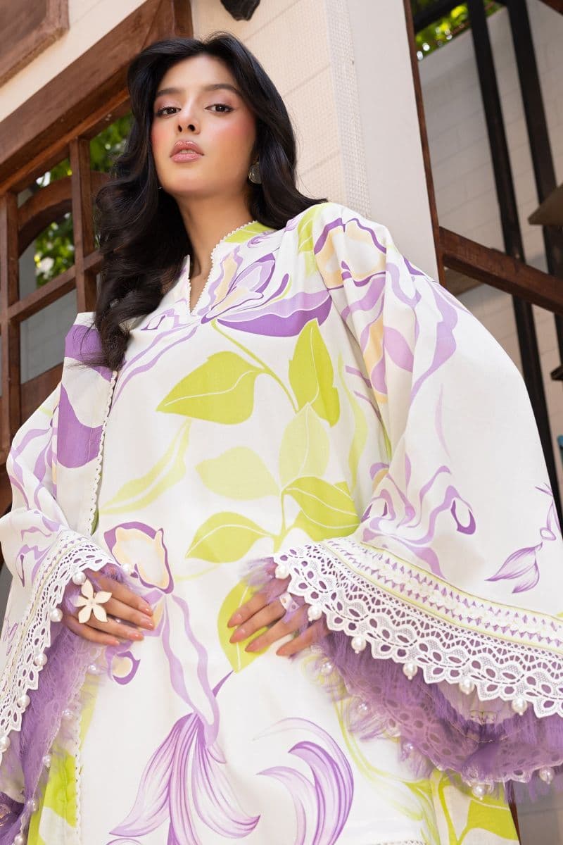 3 Pc Unstitched Printed Lawn Suit thumbnail