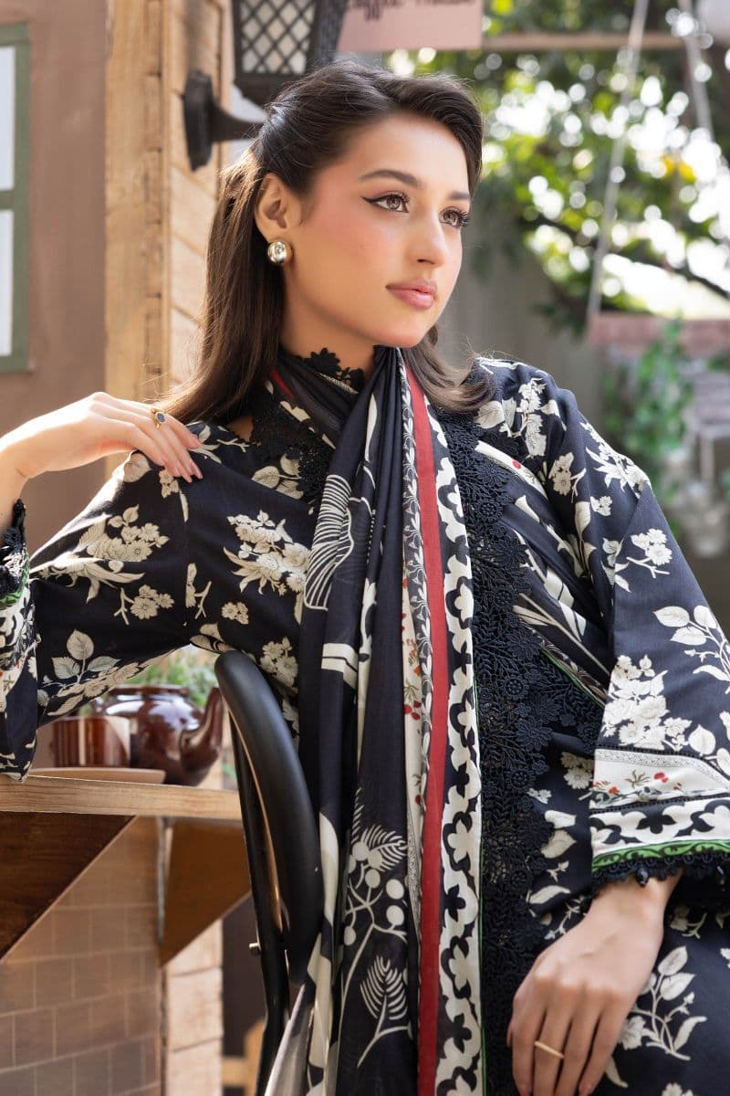 3 Pc Unstitched Printed Lawn Suit thumbnail