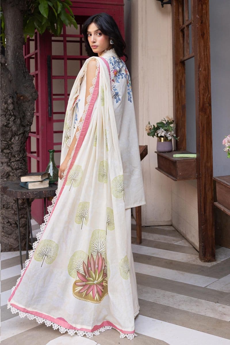 3 Pc Unstitched Printed Lawn Suit thumbnail