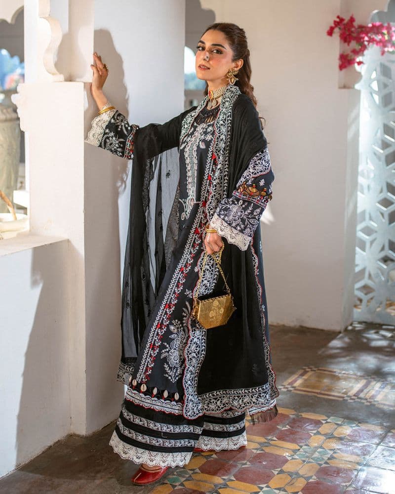 Embroidered Lawn Unstitched Suit thumbnail
