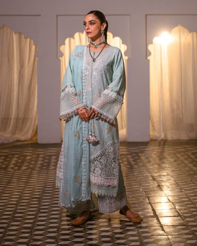 Embroidered Lawn Unstitched Suit thumbnail