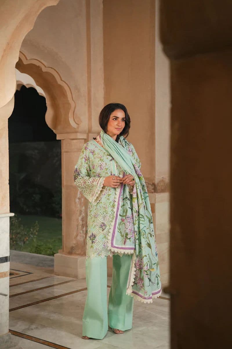 Embroidered Karandi Unstitched Suit thumbnail
