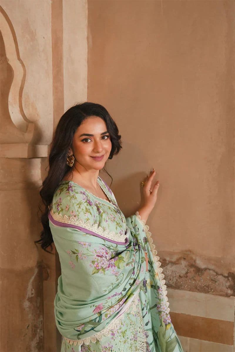 Embroidered Karandi Unstitched Suit thumbnail
