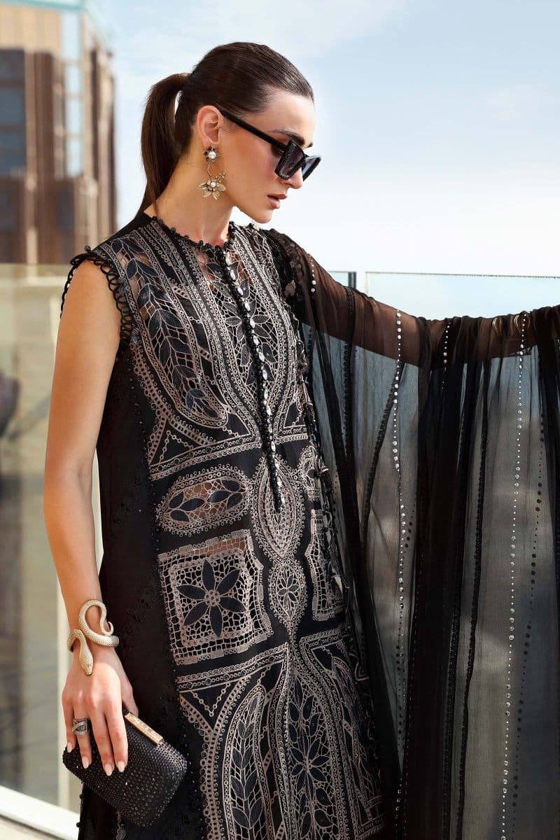 3 Piece Unstitched Embroidered Lawn Suit thumbnail