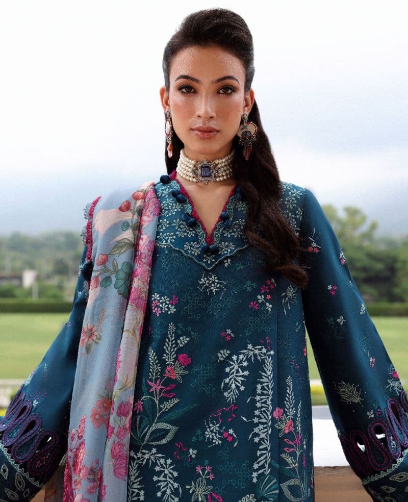 Embroidered Cambric 1 Piece Unstitched Suit thumbnail