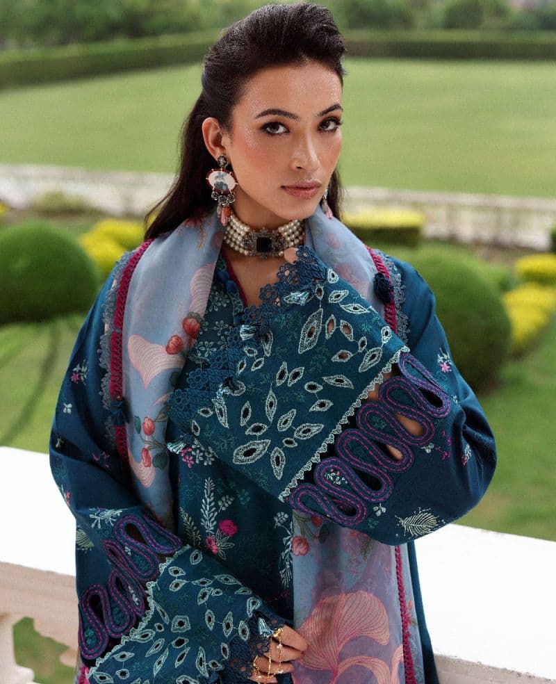 Embroidered Cambric 1 Piece Unstitched Suit thumbnail