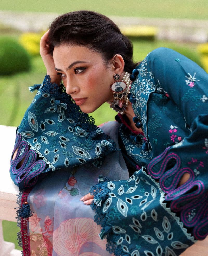 Embroidered Cambric 1 Piece Unstitched Suit thumbnail