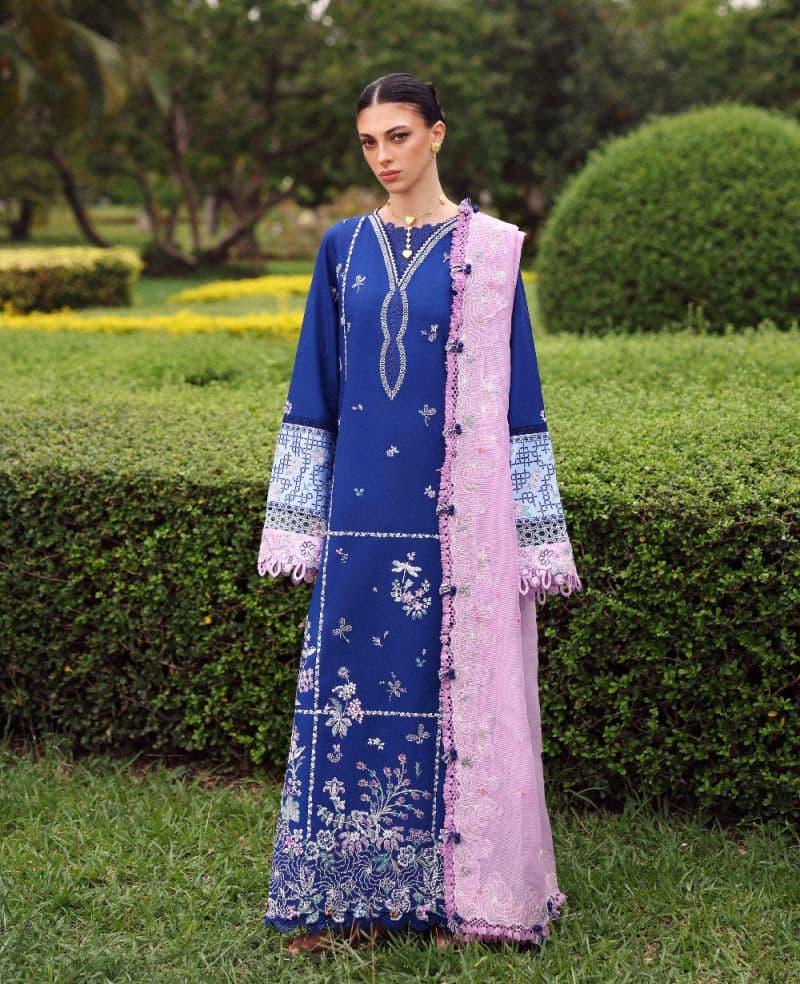 Embroidered Cambric 1 Piece Unstitched Suit thumbnail