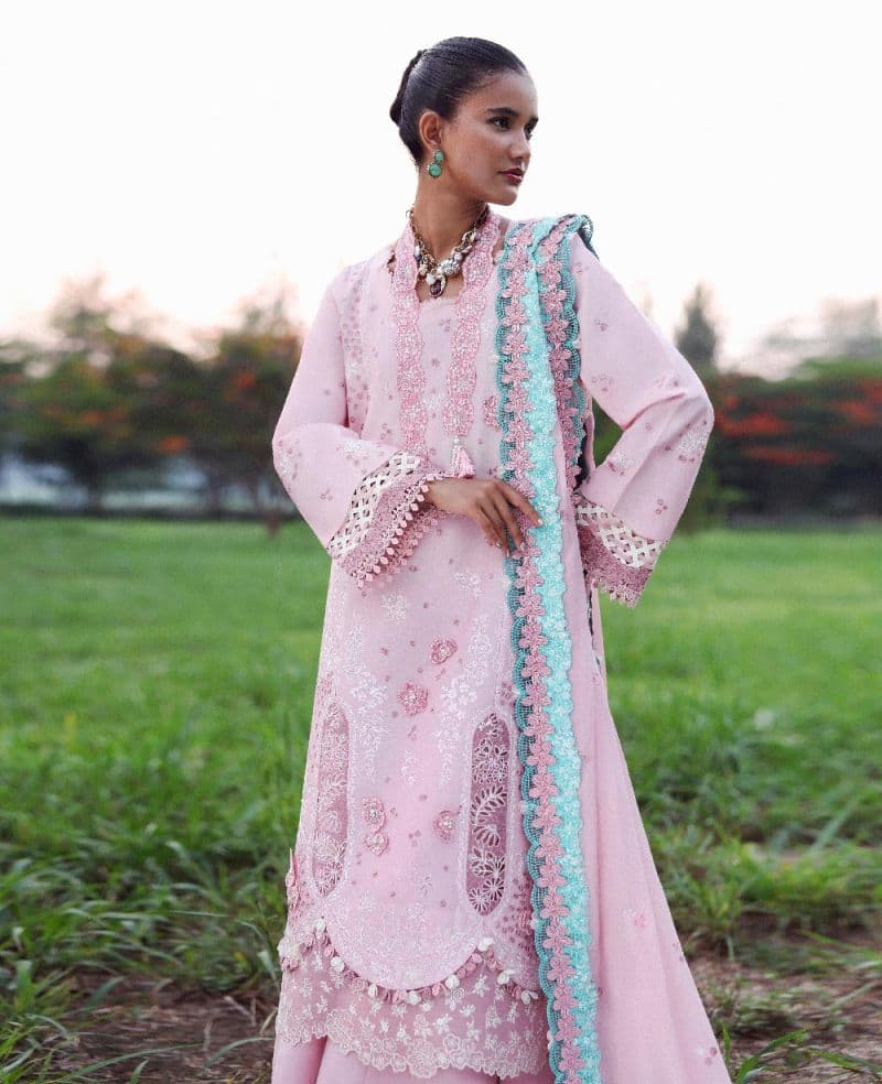 Embroidered Cambric 1 Piece Unstitched Suit thumbnail