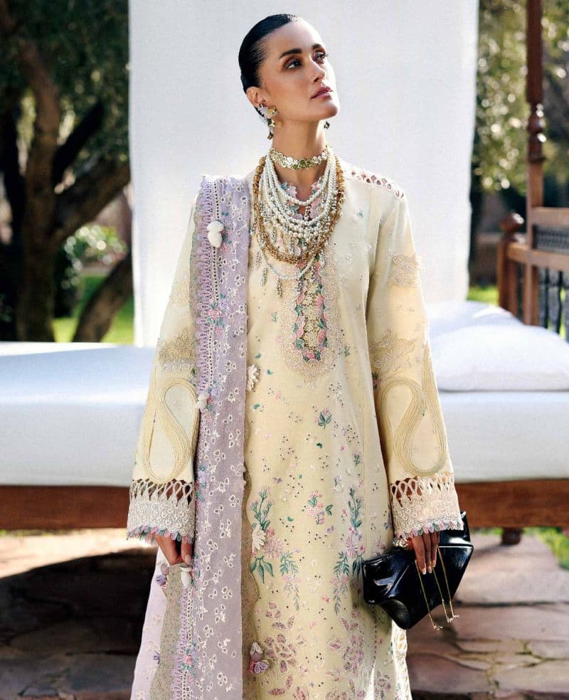 Embroidered Cambric 1 Piece Unstitched Suit thumbnail