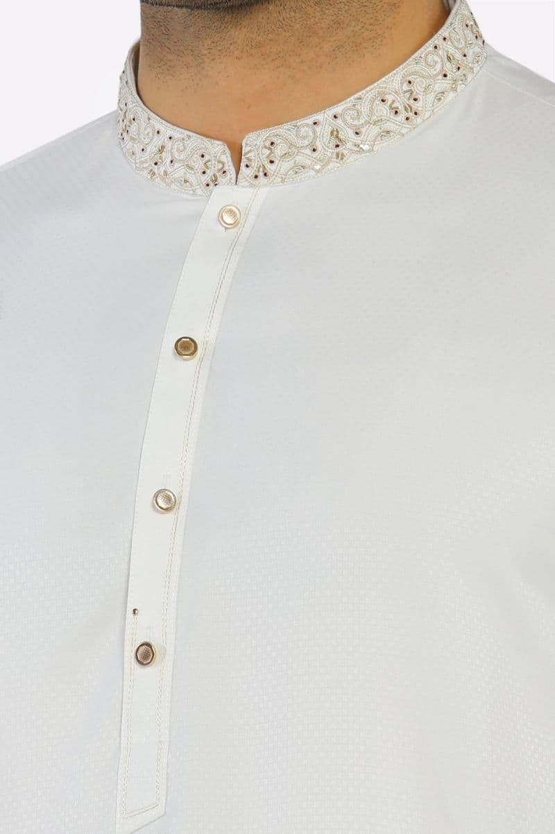 Cream Wash & Wear Shalwar Kameez thumbnail