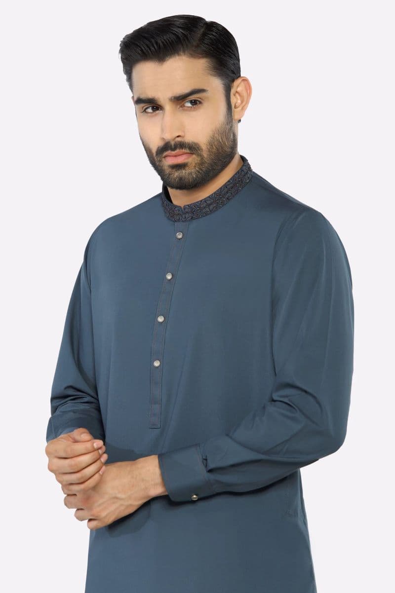 Blue Wash & Wear Shalwar Kameez thumbnail
