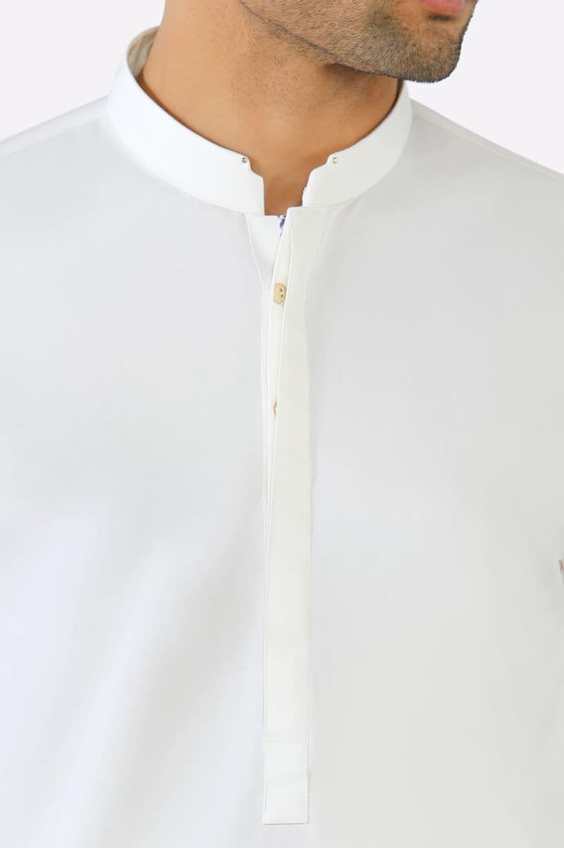 Off White Wash & Wear Shalwar Kameez thumbnail