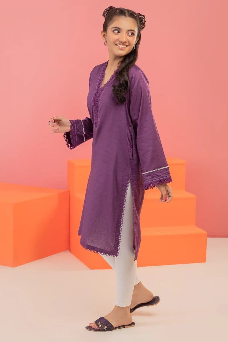 Purple Solid Kurti thumbnail
