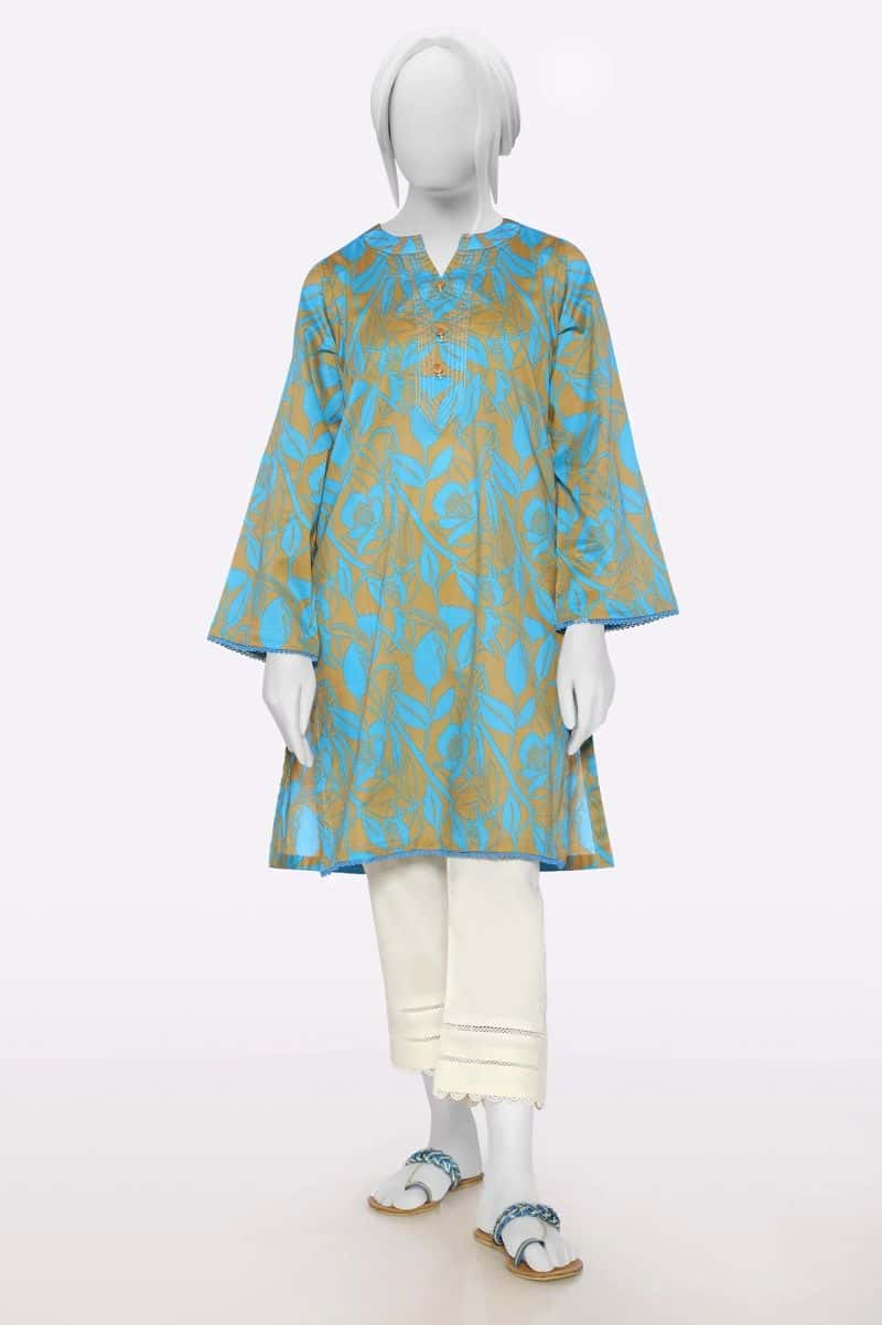 Cambric Blue Printed Kurti