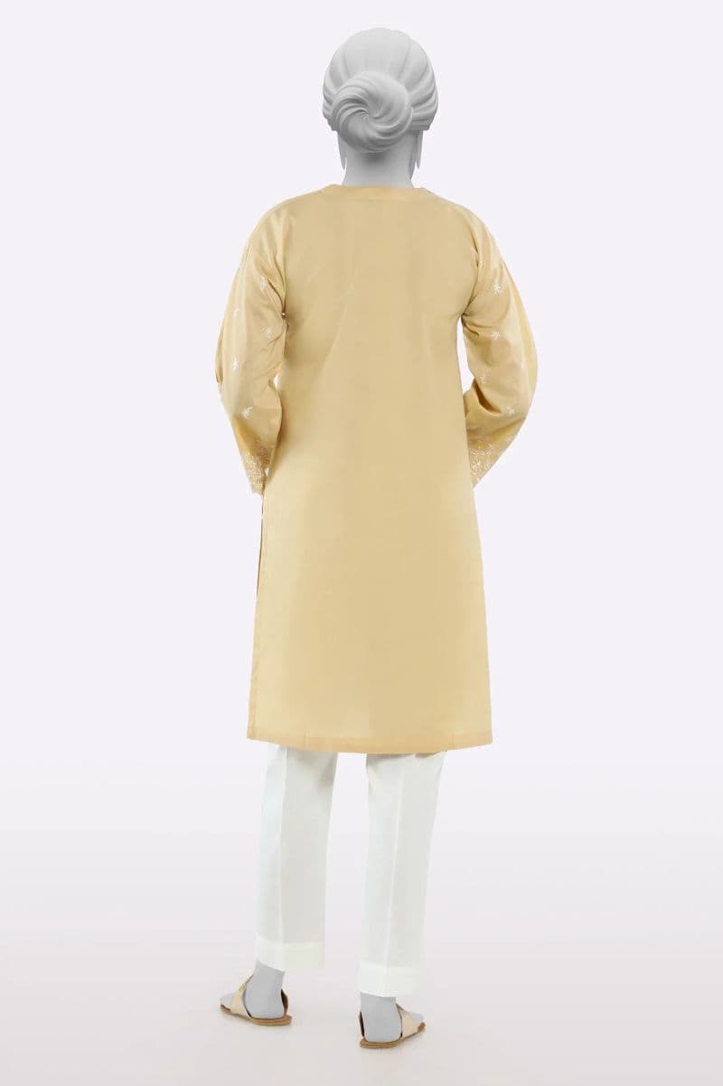 Beige Embroidered Kurti thumbnail