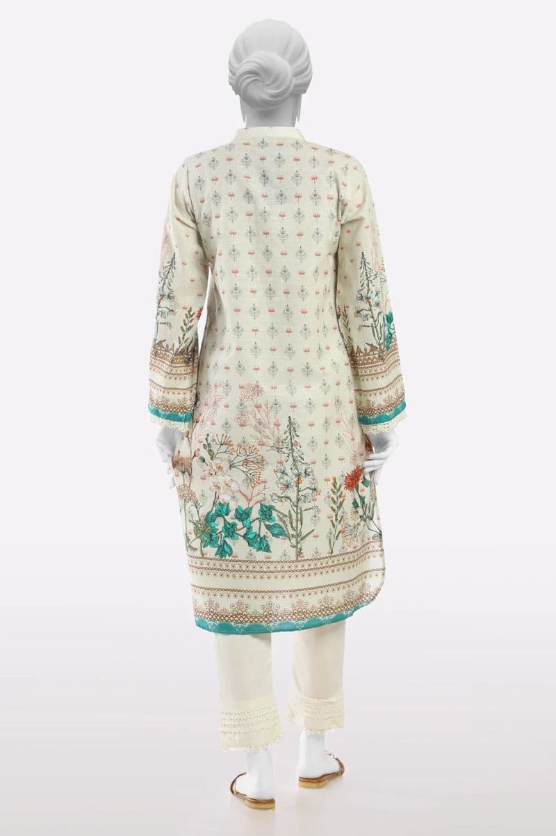 Off White Printed Kurti thumbnail