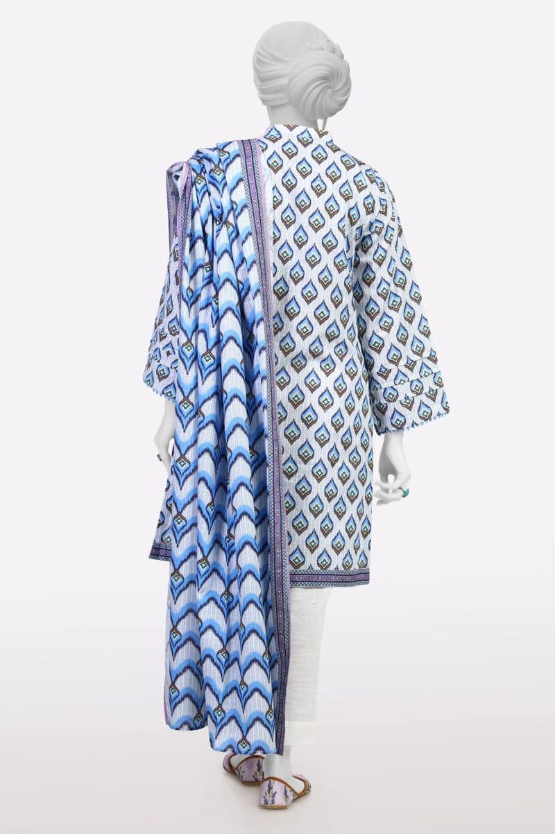 Khaddar Blue Printed 3PC thumbnail