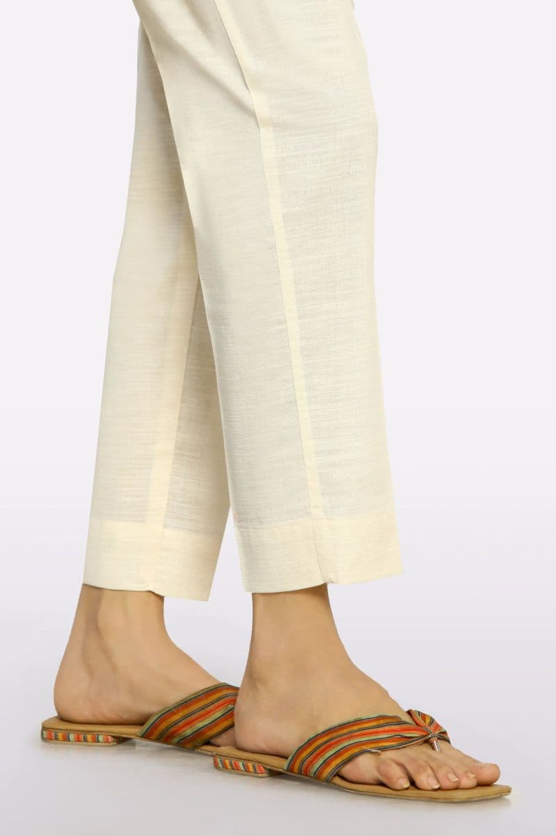 Khaddar Cream Plain Trouser thumbnail