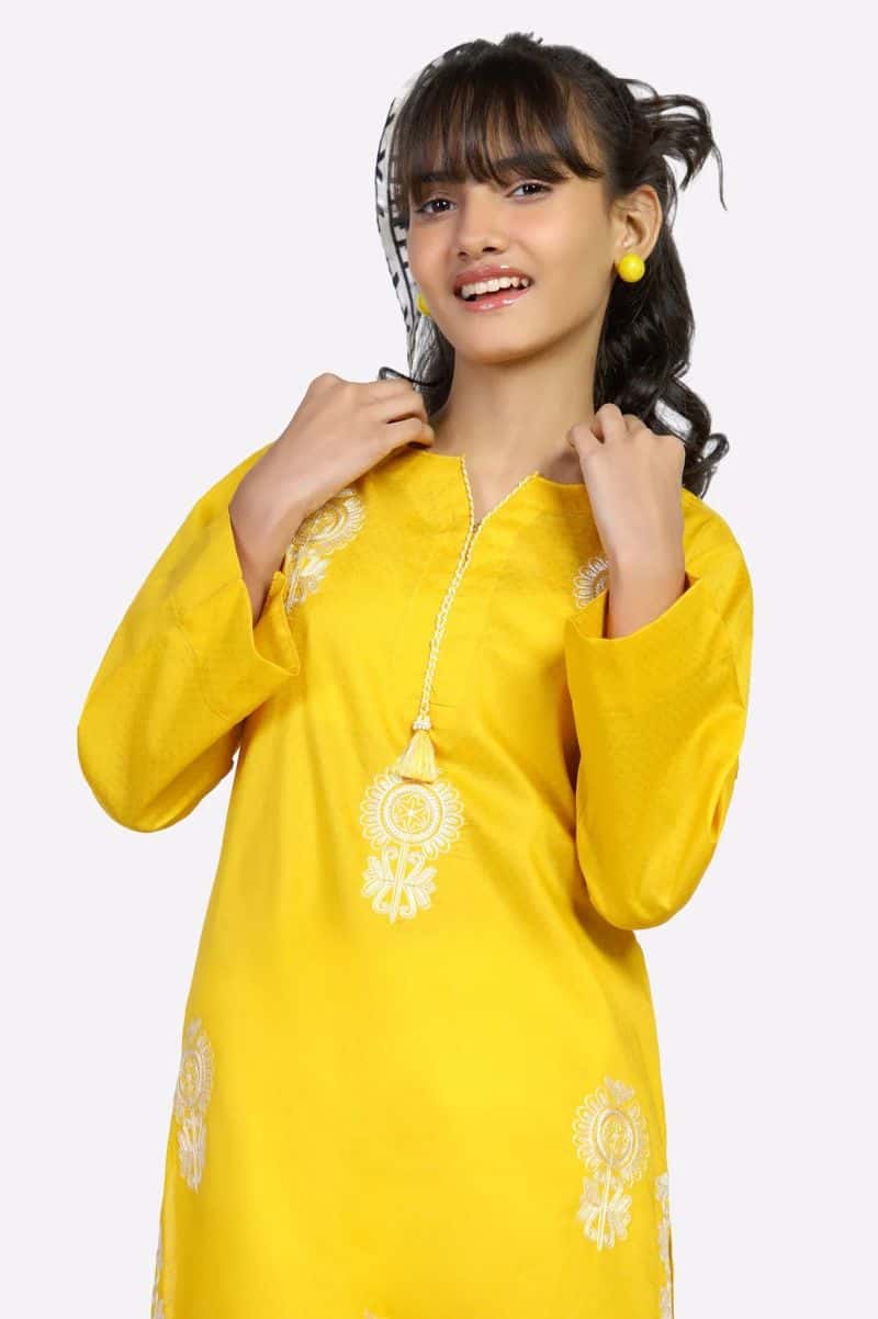 Embroidered Teens Kurti - alternate view