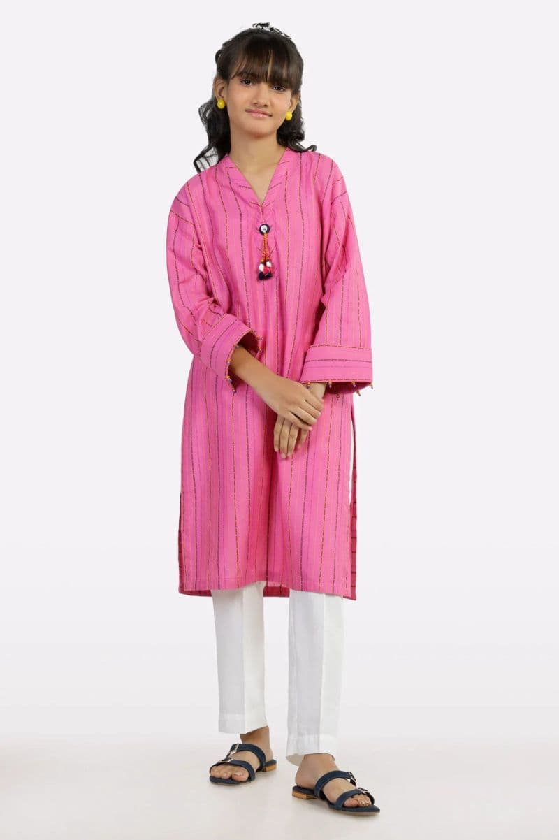 Pink Stylised Teens Kurti thumbnail