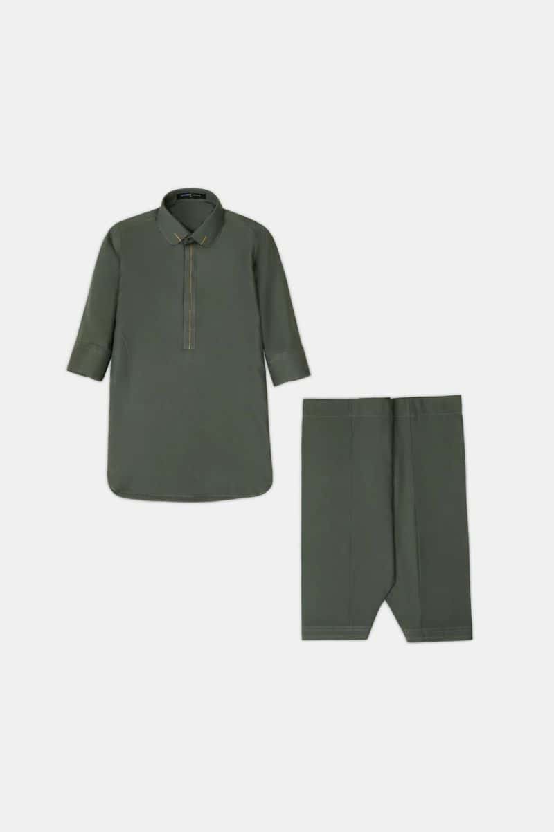 Olive Boys Kameez Shalwar