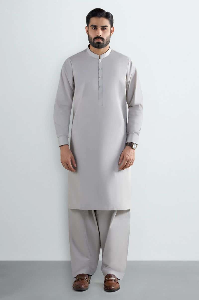 Beige Cotton Shalwar Kameez - alternate view