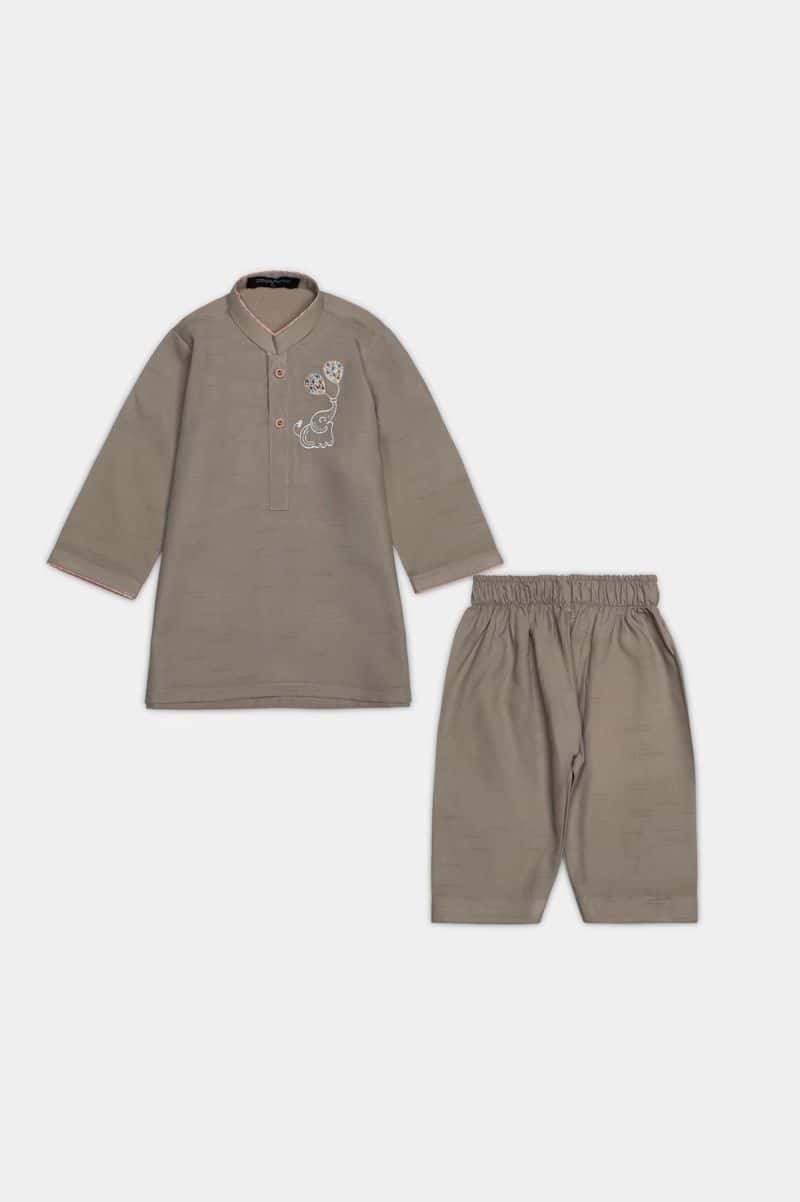 Beige Infant Kurta Shalwar