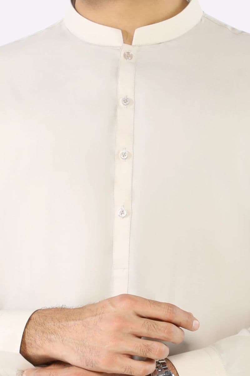 Light Beige Wash & Wear Shalwar Kameez thumbnail