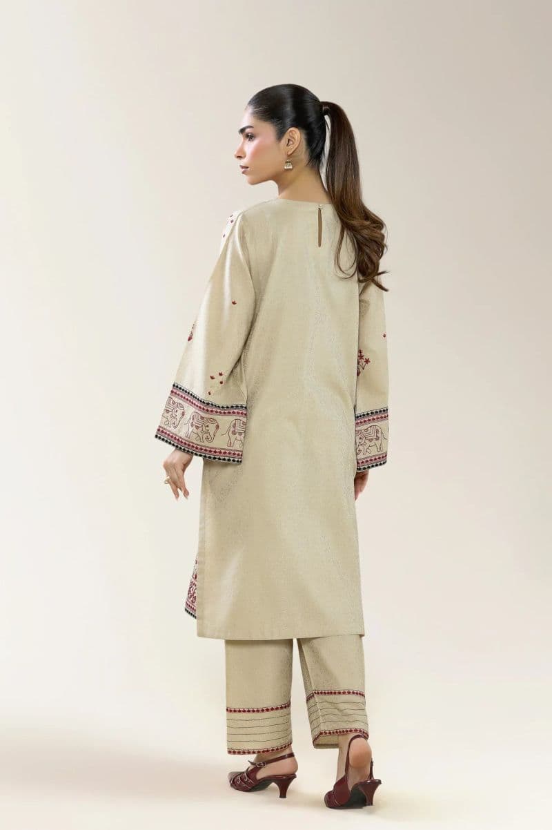 Viscose Self Jacquard-Beige 2PC thumbnail