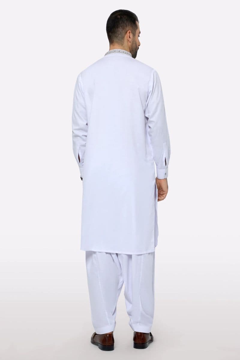 White Wash & Wear Shalwar Kameez thumbnail
