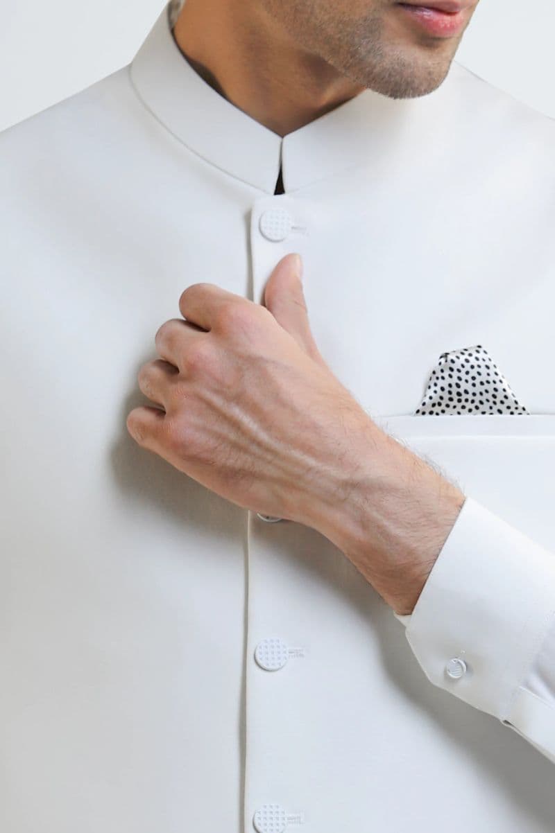 White Shalwar Kameez with Waistcoat thumbnail