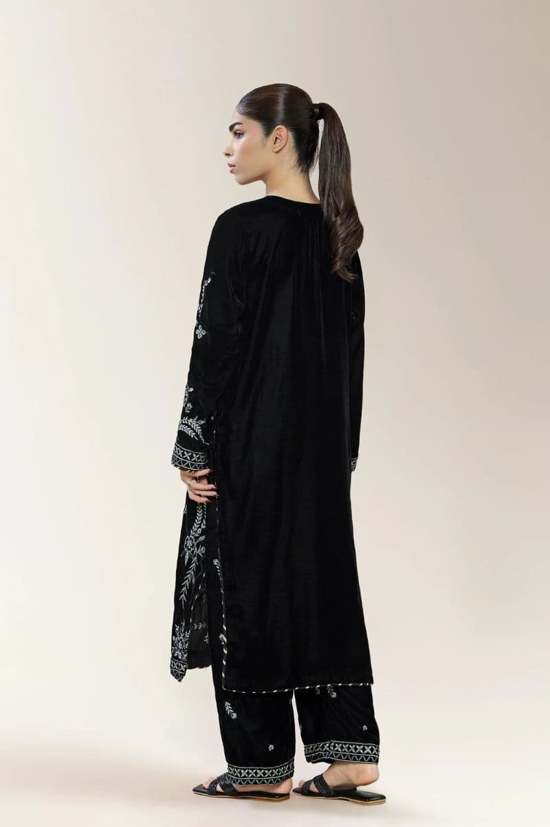 Embroidered Velvet Black 2PC thumbnail