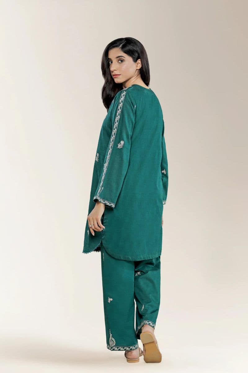 Embroidered Jacquard Green 2PC thumbnail