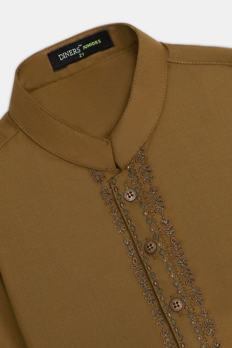 Light Brown Boys Kurta Pajama thumbnail