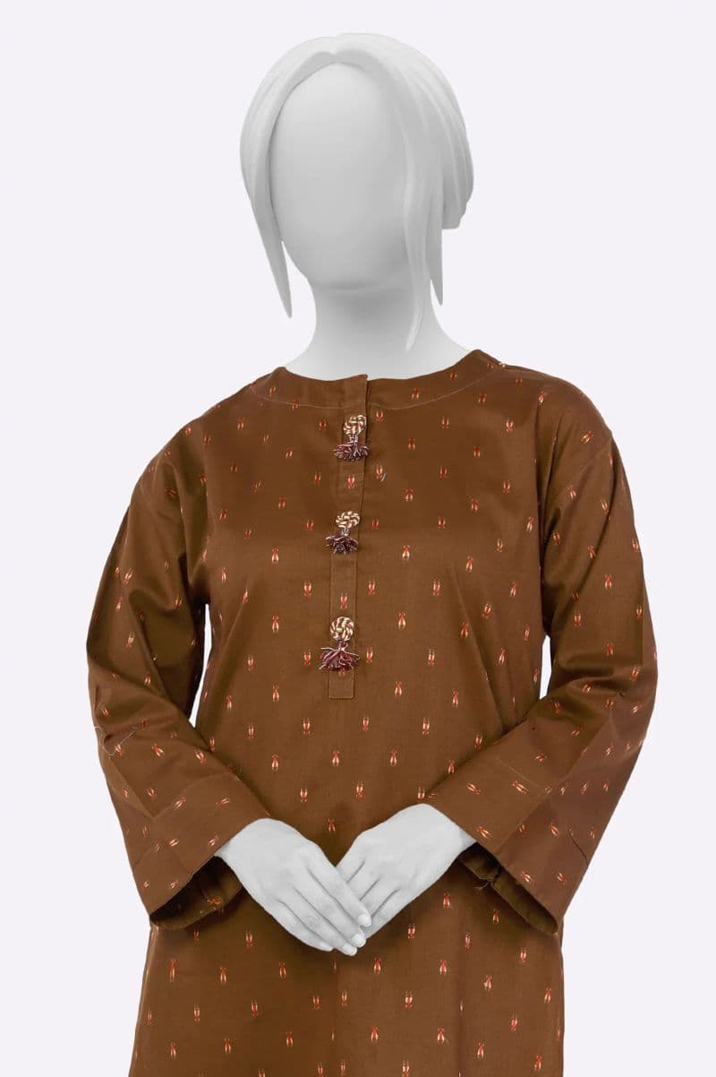 Brown Stylized Ready To Wear Kurti thumbnail