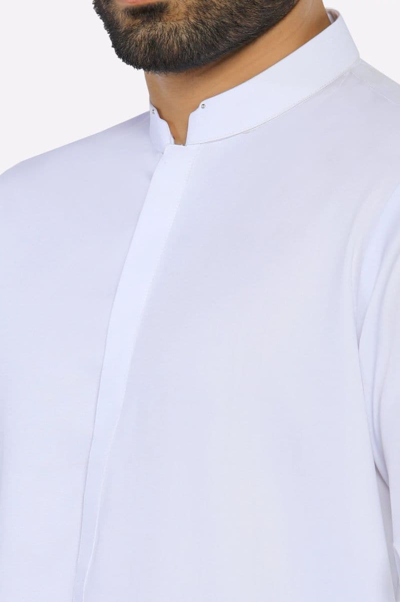 White Wash & Wear Shalwar Kameez thumbnail