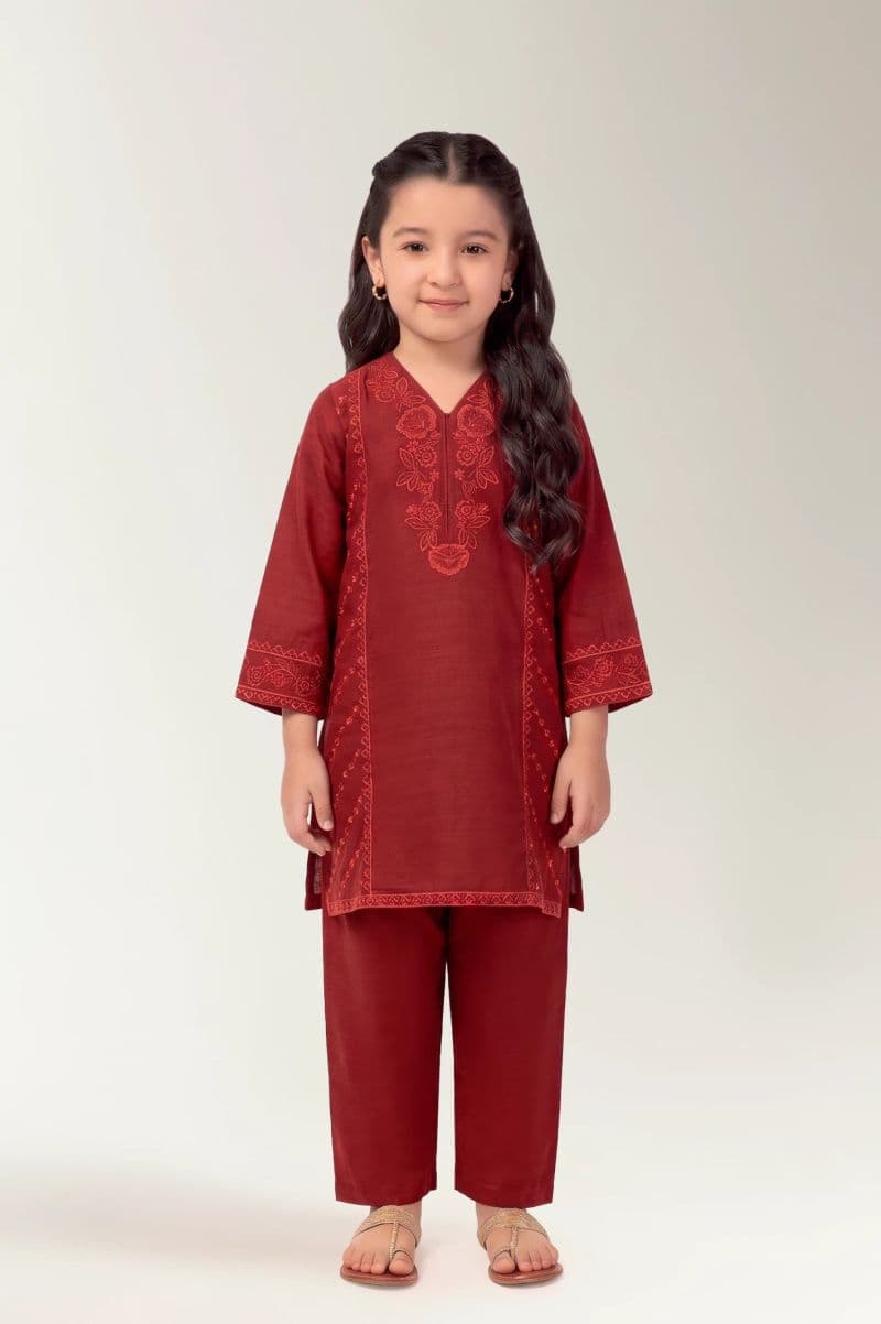 Dyed Embroidered Girls 2PC thumbnail