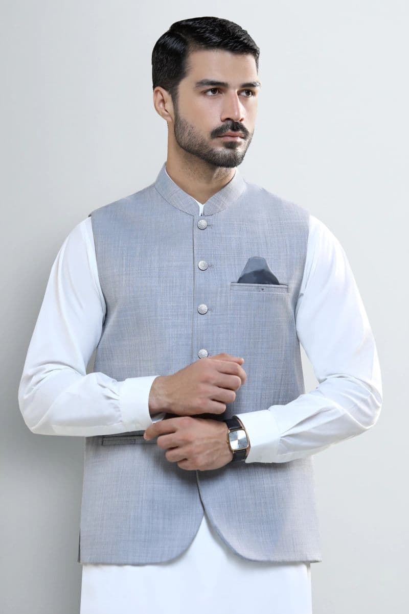 Light Grey Waistcoat thumbnail
