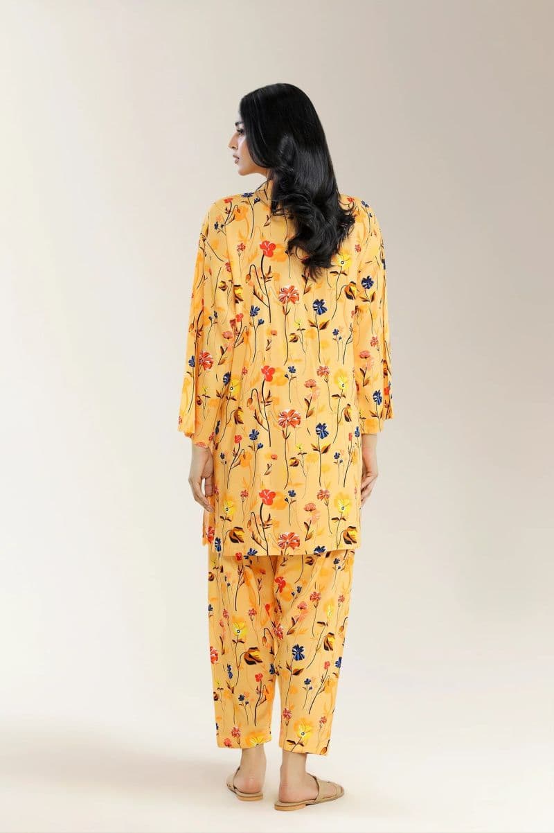 Printed Viscose Linen Coral 2Pc thumbnail
