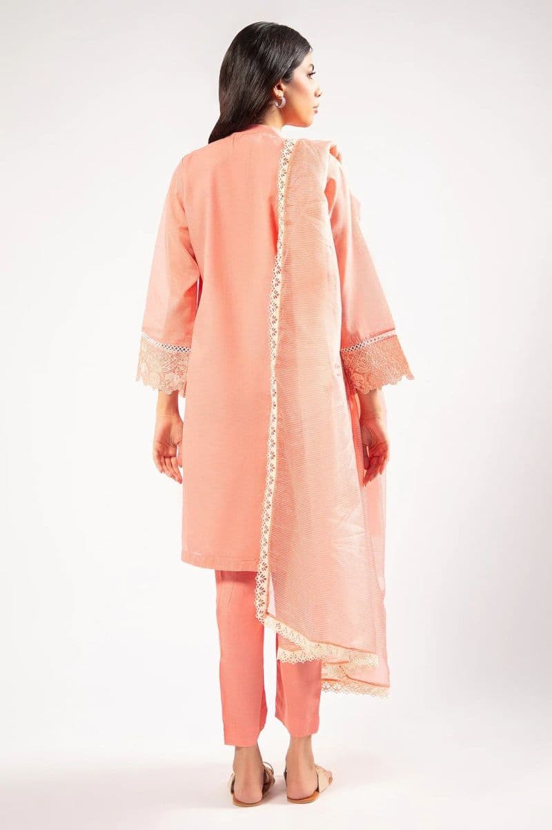 Embroidered Karandi-Pink 3PC thumbnail