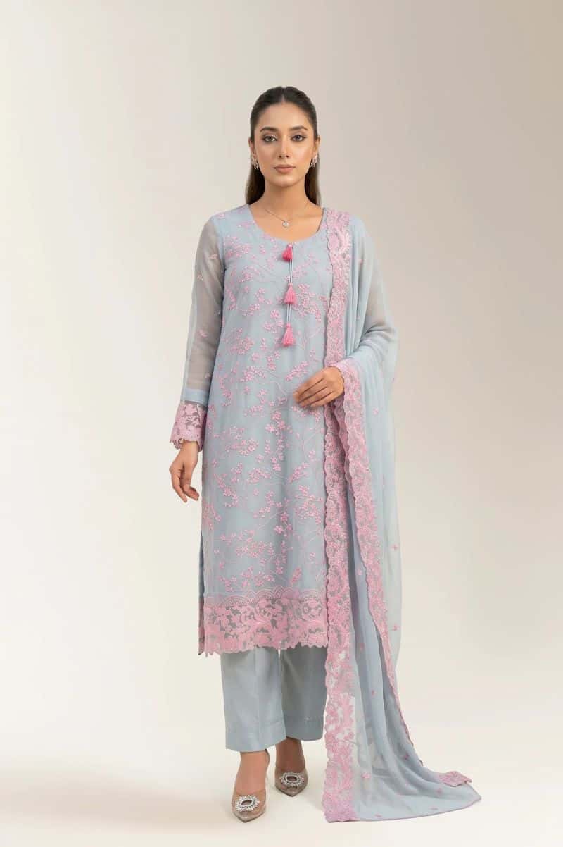 Embroidered Unstitched 3PC