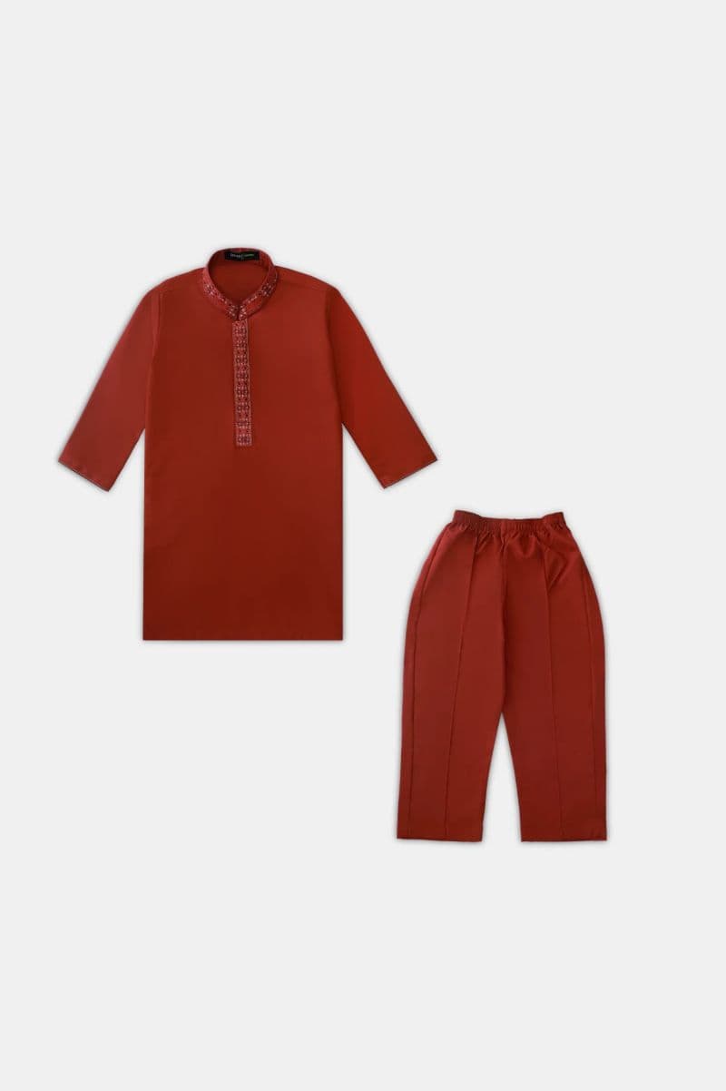 Orange Boys Kurta Pajama thumbnail